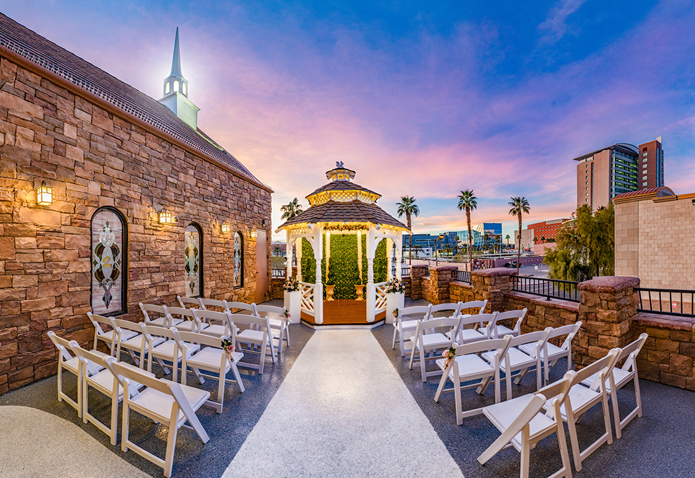 Vegas Wedding in The Terrace Gazebo