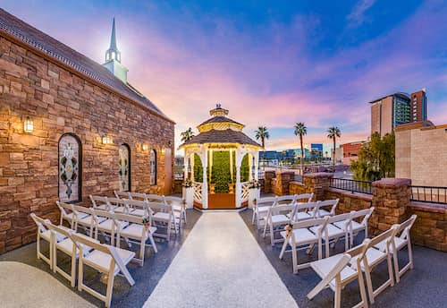 Vegas Wedding in The Terrace Gazebo
