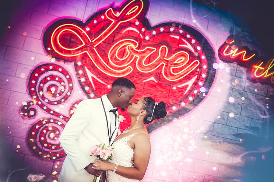Fun photo op spot at Vegas Weddings