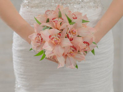 Monique - cymbidium orchid hand tied bouquet