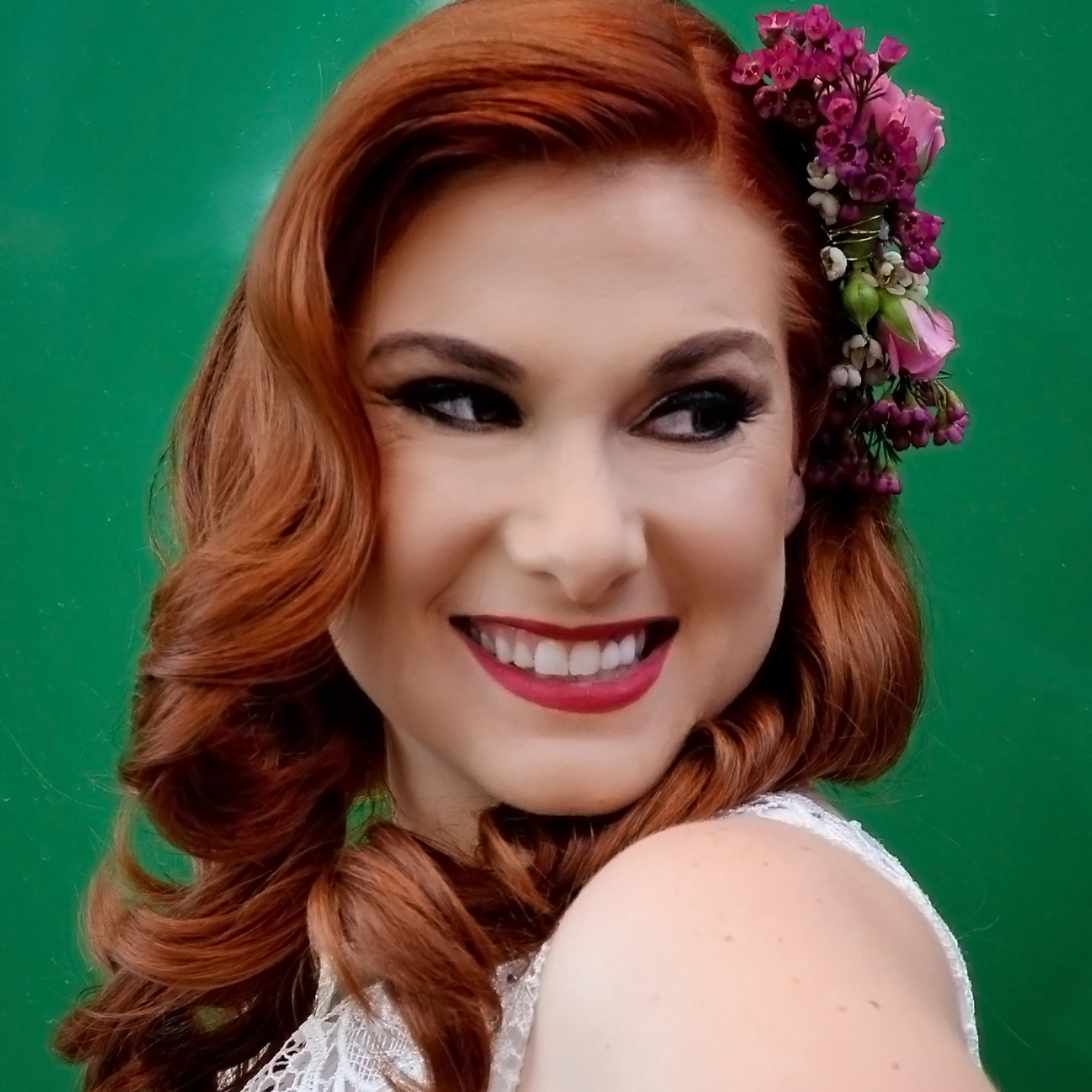 Bridal Hair and Airbrushed Makeup