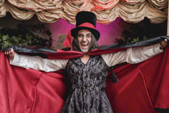 Dracula impersonator