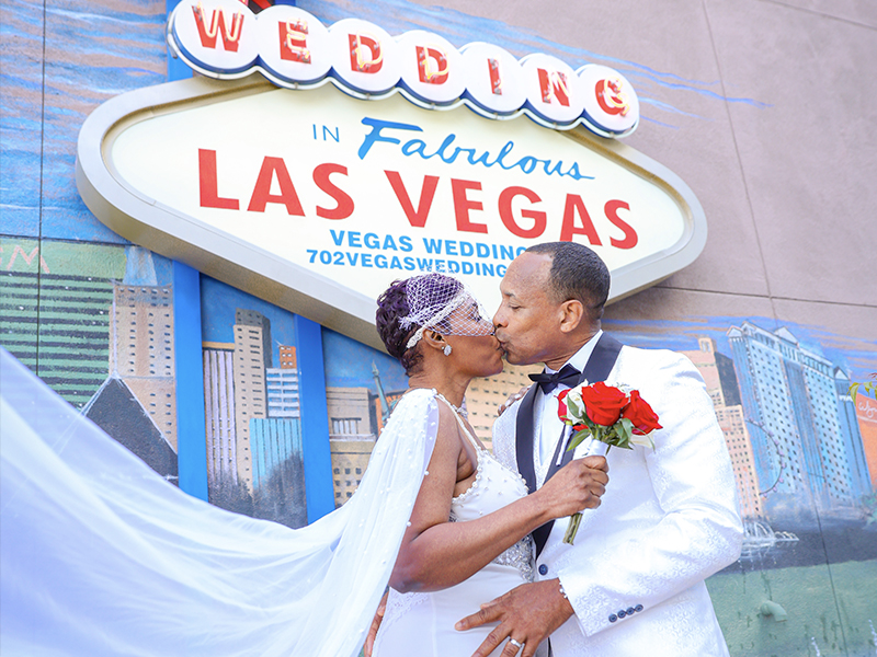 Fabulous Wedding in Vegas sign Photo op