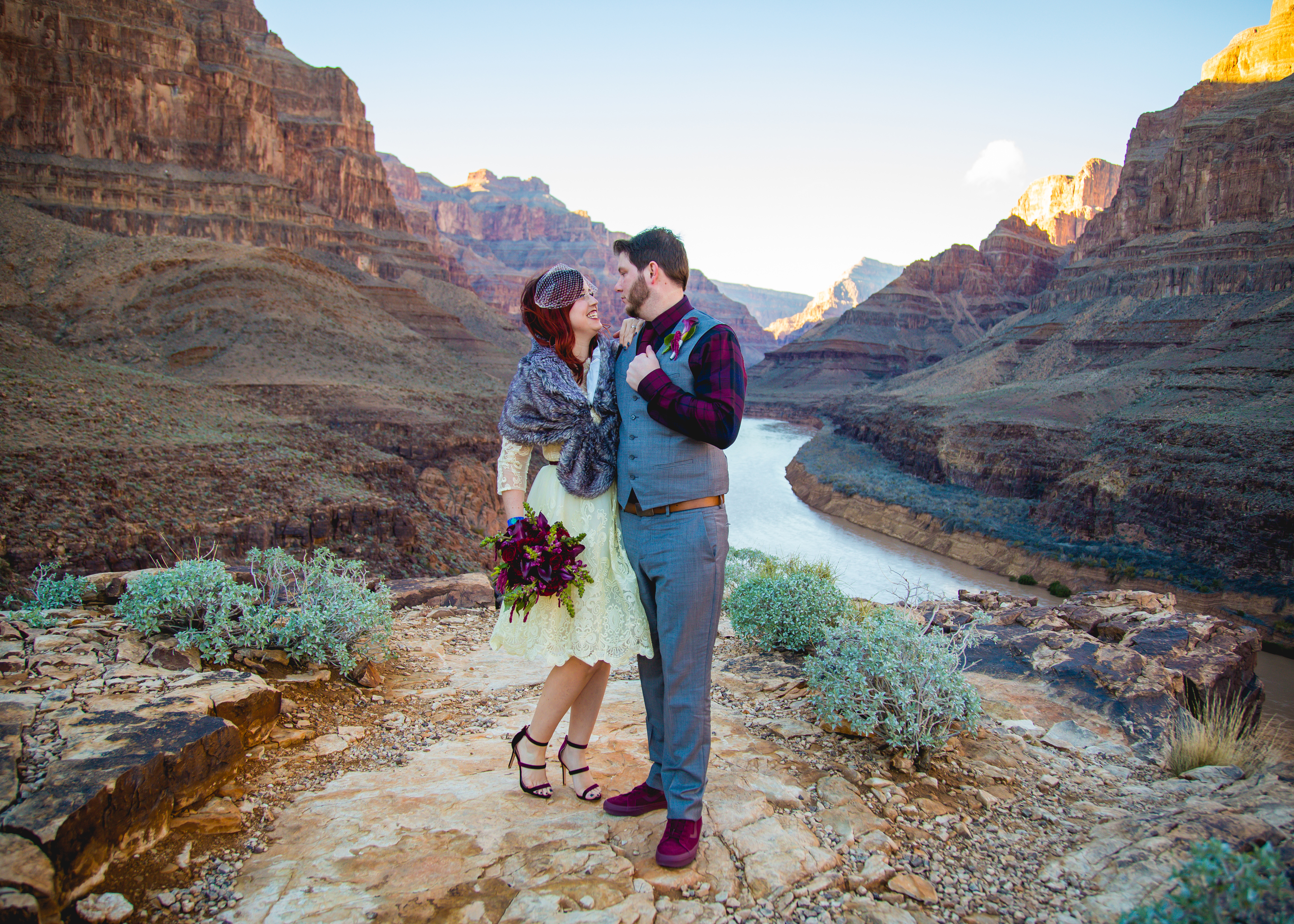 Grand Canyon Wedding Couple