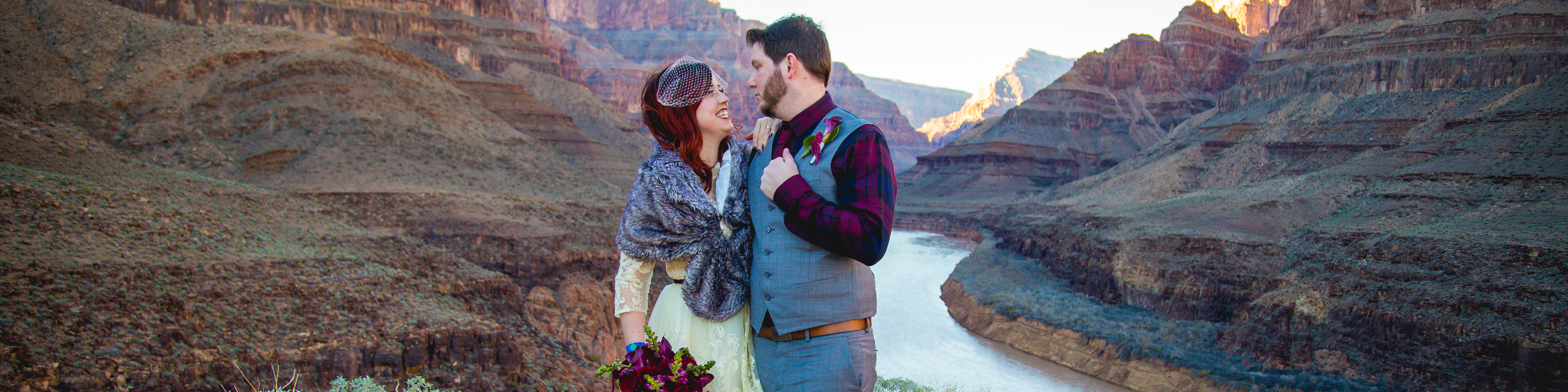 Grand Canyon Wedding Couple