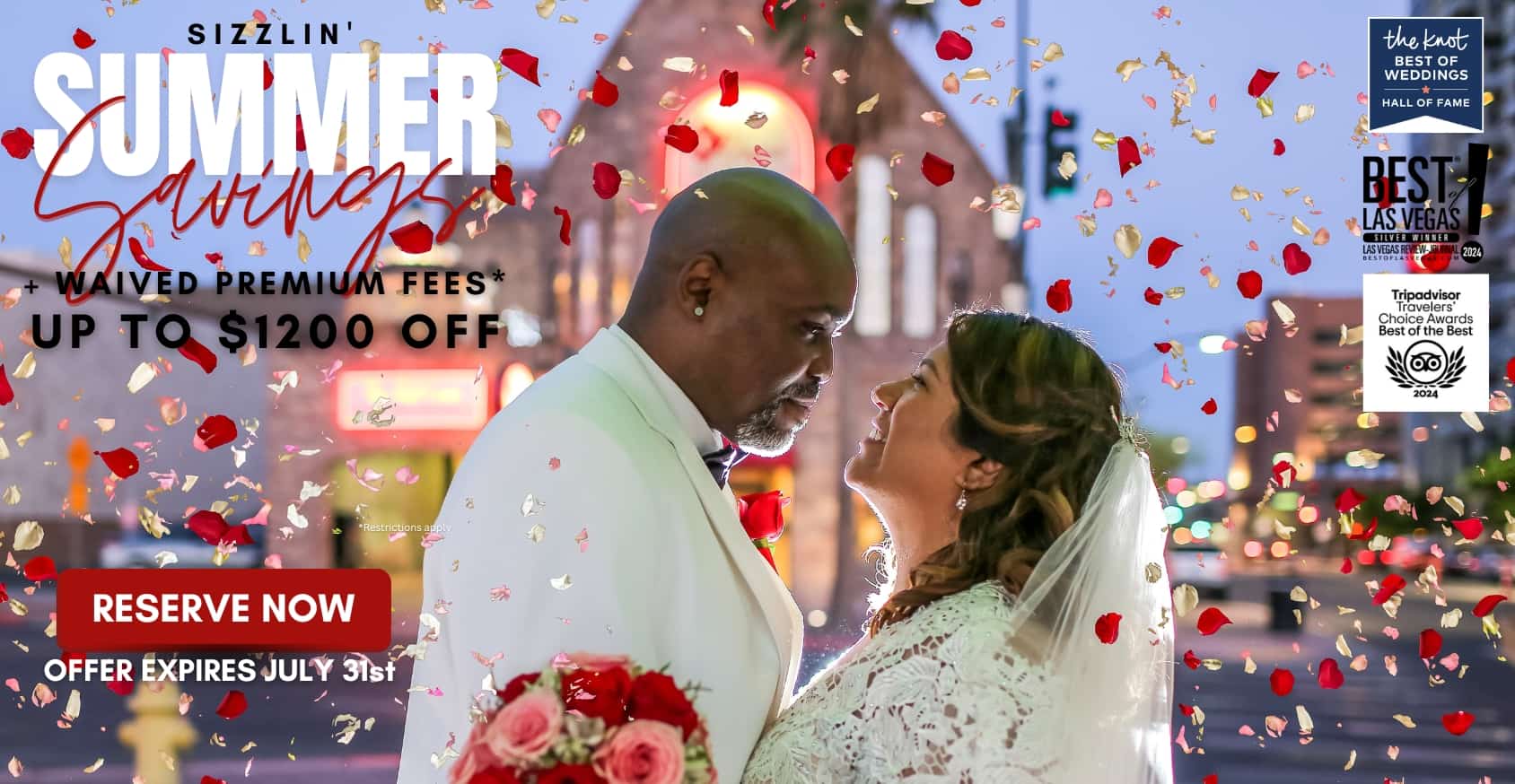 Renewal of Vows in Las Vegas special promotions